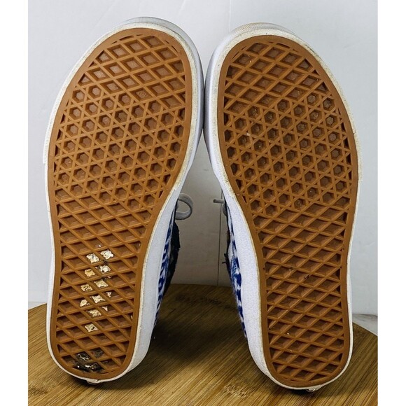 VANS Sk8-Hi Blue Multicolor Women's Suede Canvas Sneakers Shoes Size 6 - Picture 6 of 6